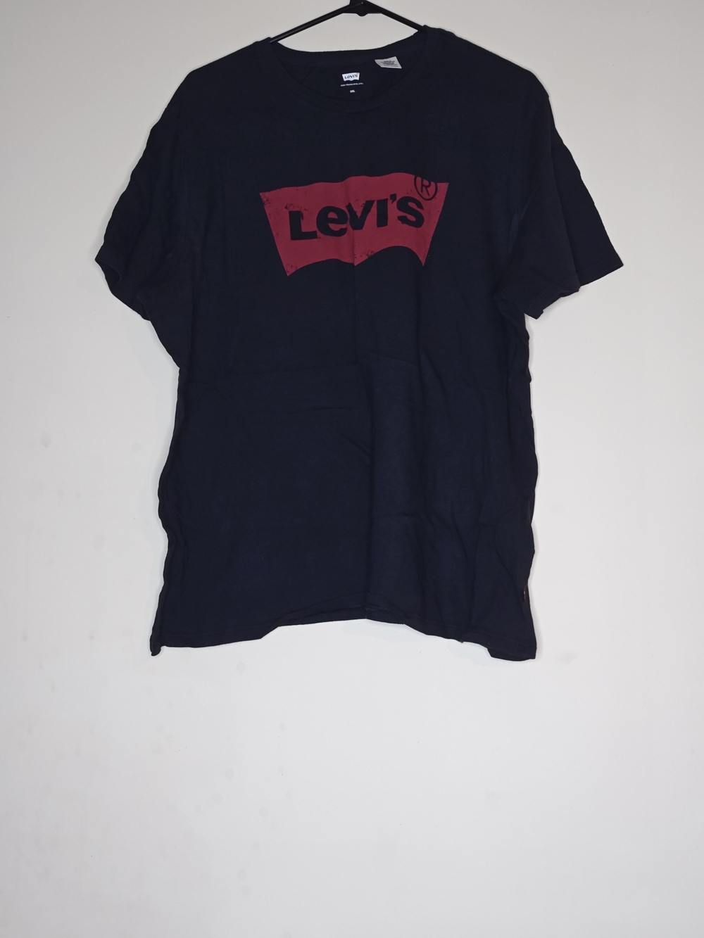 Levi's Men's Black Tee with Red Logo 3XL